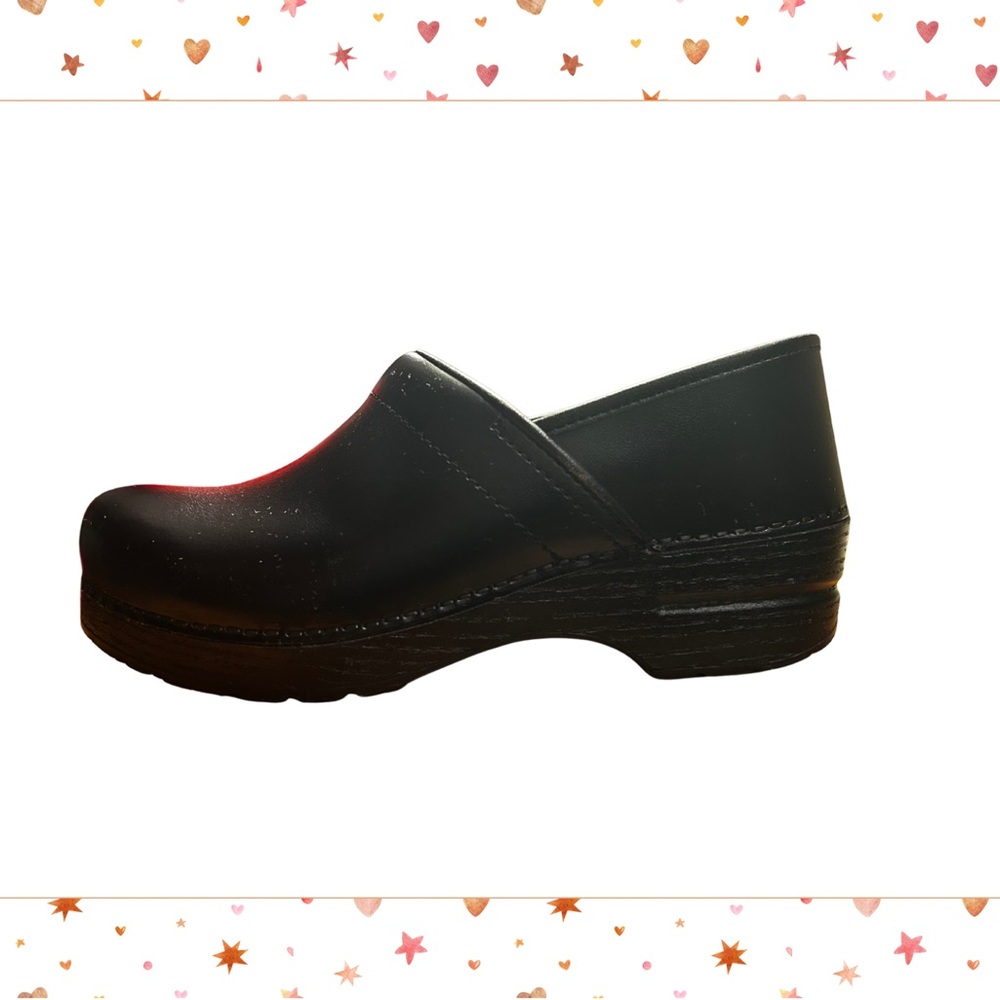 Dansko black leather clogs size 40